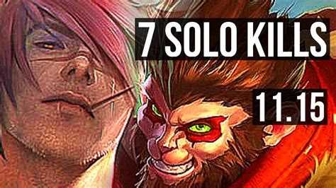 Sett Vs Wukong Top 9 0 3 7 Solo Kills Legendary 400 Games Kr