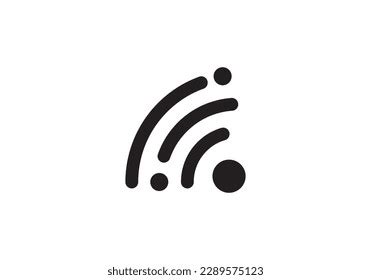 Wifi Signal Logo Design Connection Symbol Stock Vector (Royalty Free ...