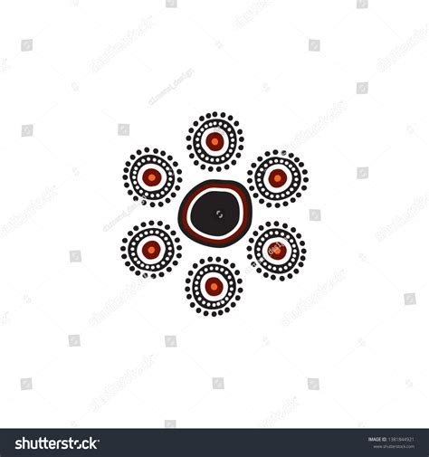 Aboriginal Indigenous Art Logo Icon Design Stock Vector (Royalty Free) 1381844921 | Shutterstock