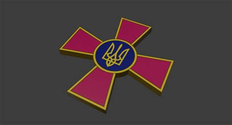 Ukrainian Armed Forces Emblem 3d 3d Model Cgtrader