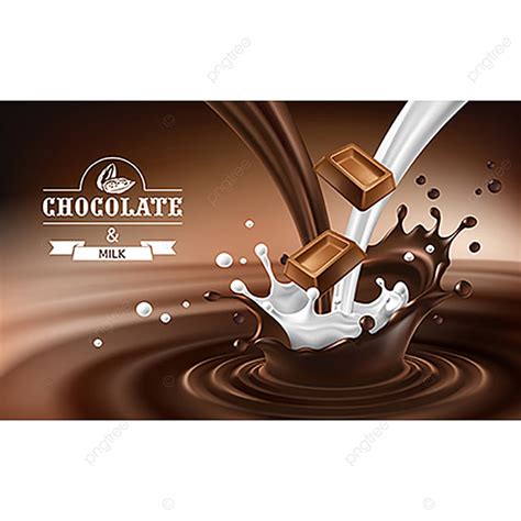 Chocolate Milk Splash Vector Design Images Vector D Splashes Of