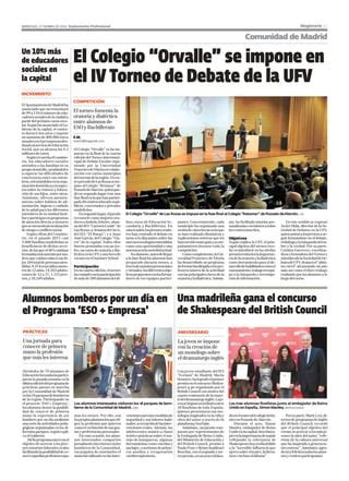 El Colegio Orvalle Se Impone En El IV Torneo De Debate De La UFV PDF