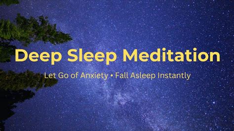 Guided Deep Sleep Meditation Let Go Of Anxiety And Worries And Fall