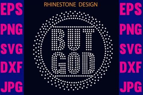 But God Rhinestone Design Graphic By Creative Rhinestone Creative