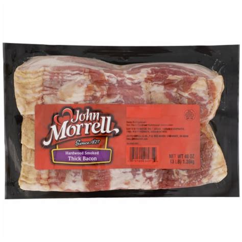 John Morrell Hardwood Smoked Thick Bacon 48 Oz Kroger