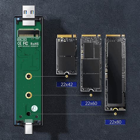 Reagle Obudowa 2w1 Dysk SSD NVME PCIe M 2 USB I USB C 3 2 Wszystkie