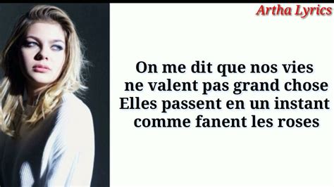 Louane Quelqu Un M A Dit Paroles Youtube