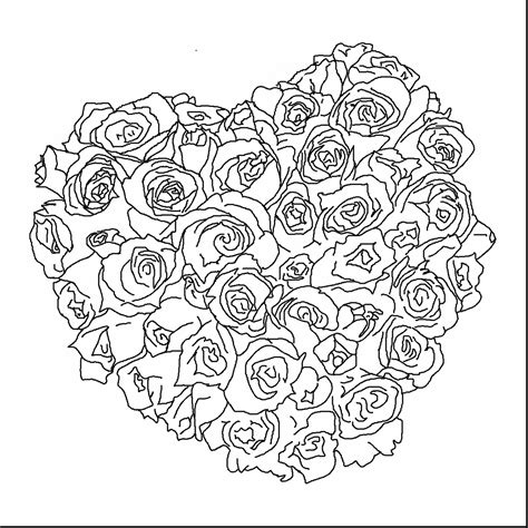 Coloring Pages Of Hearts And Flowers Activity Shelter