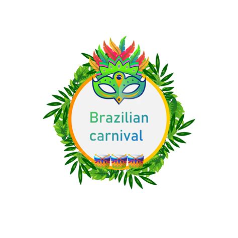 Brazilian Carnival Vector Hd Images Brazilian Carnival Borde Tropical