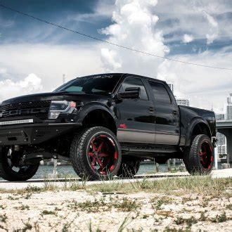 Super White Ford F On Black Forgiato Wheels By Exclusive Motoring