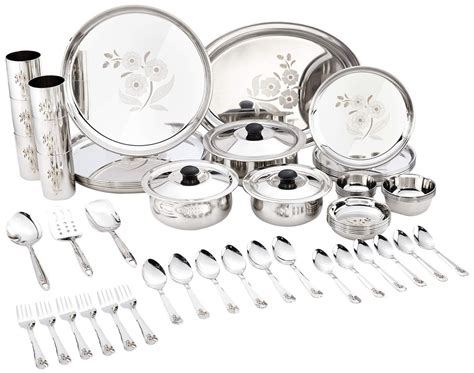 Stainless Steel Dinner Set Pcs At Rs Set Steel Dinner Set In