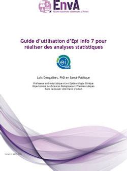 Guide D Utilisation D Epi Info Pour R Aliser Des Analyses Statistiques