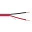 18 2 Red FPLR Fire Alarm Security Cable Solid 500ft