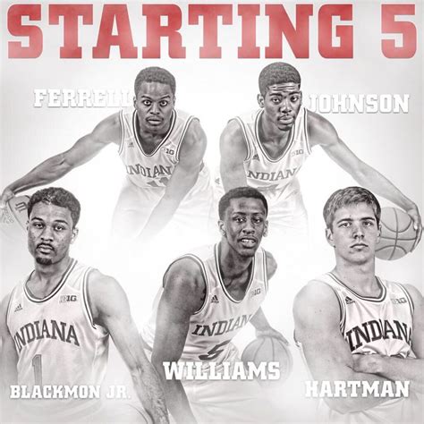 Hoosier's Starting 5 | Iu hoosiers, Indiana hoosiers, Indiana university