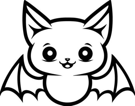 Bat Coloring Page Vector Art, Icons, and Graphics for Free Download