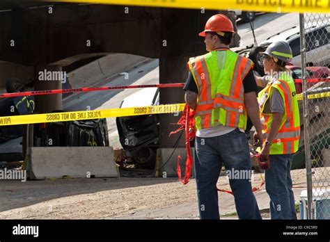 35W Bridge Collapse in Minneapolis Minnesota, August of 2007 Stock ...