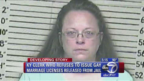 Jailed Kentucky Clerk Kim Davis Released Ordered Not To Interfere With