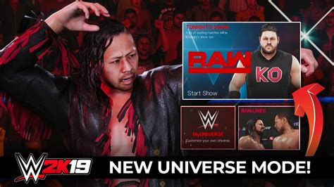 WWE 2K19 BEST NEW UNIVERSE MODE FEATURES YouTube