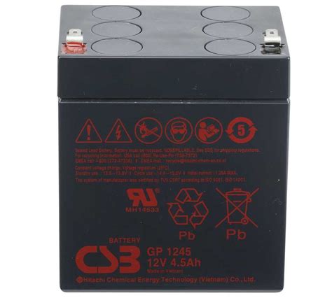 Csb Battery Gp V Ah Blei Akku Agm Schmale Anschl Sse Zdis