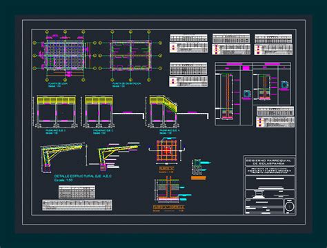 Projeto De Gabinete Cobertura De Palco E Camada No Autocad