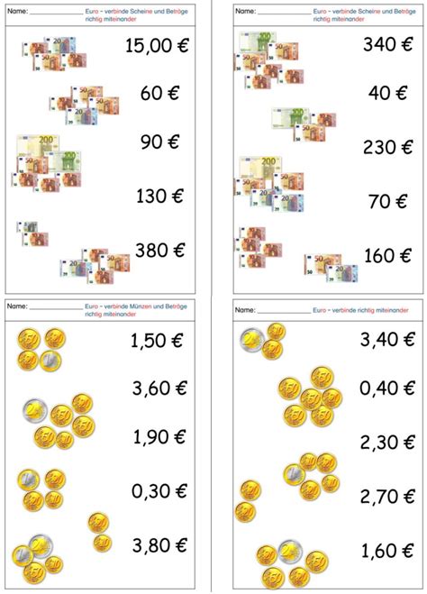 Euroscheine Und M Nzen Mit Betr Gen Verbinden Gpaed De