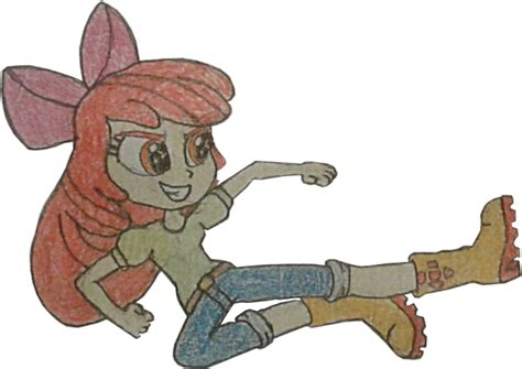 2566635 Safe Apple Bloom Solo Clothes Smiling Equestria Girls