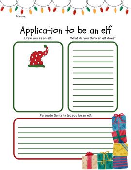 Elf Application by Third with Mrs S | TPT