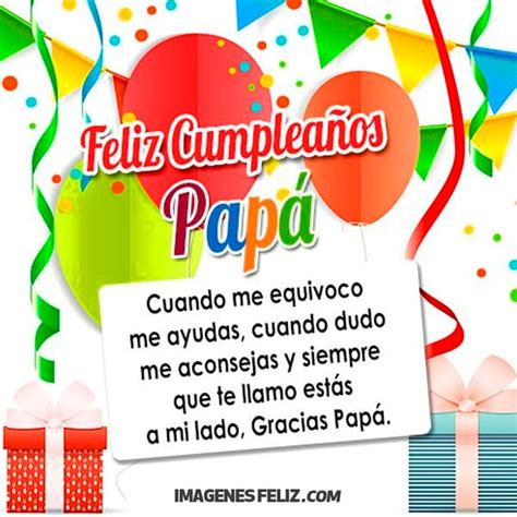 Feliz Cumpleaños Papá 💥【 IMÁGENES Feliz Cumpleaños