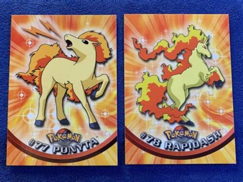 Topps Pokemon Tv Animation Series Ponyta Rapidash Mint