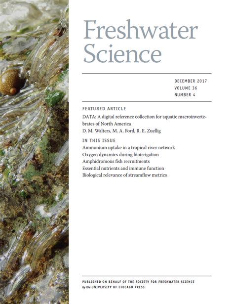 Freshwater Science Volume Issue Society For Freshwater Science