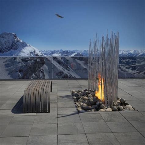 25 Contemporary Fireplace Design Ideas for Modern Outdoor Seating Areas