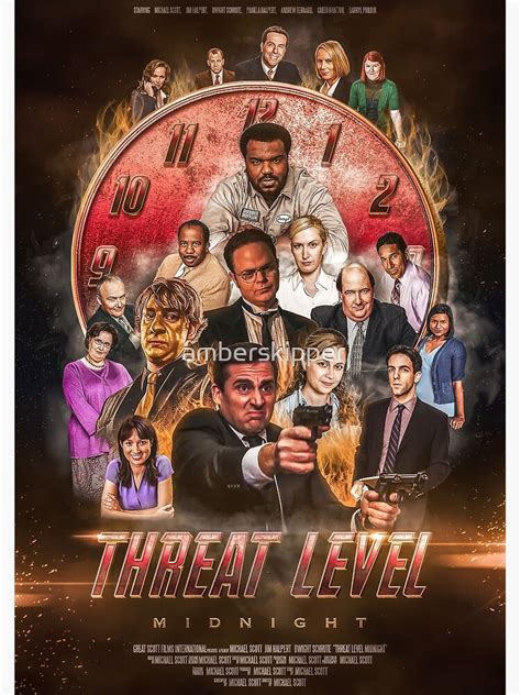 THREAT LEVEL MIDNIGHT The Office Poster Poster By Amberskipper