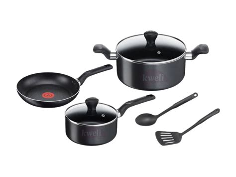 Buy Genuine Tefal 7 Pcs Super Cook Cookware Set B459s784 Non Stick