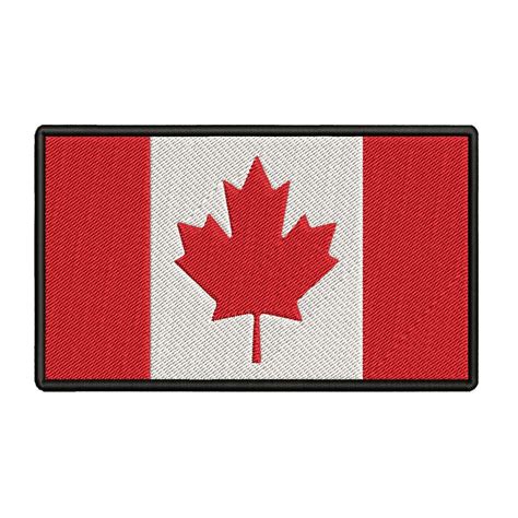 CANADA FLAG PATCH CANADIAN FLAG FRENCH CANADIAN SEW OR IRON ON DIY