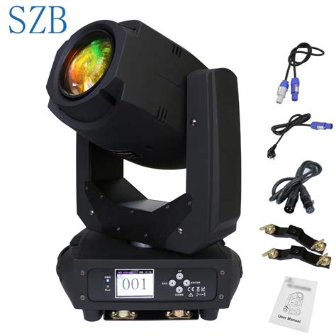 SZB 200W LED Lyre Moving Head Light Beam Spot Wash 3in1 Light Party