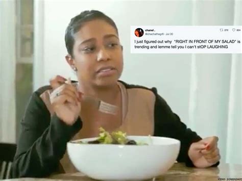 Right In Front Of My Salad Meme Template