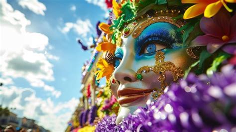 Premium Photo The Dazzling And Colorful Mardi Gras Carnival The Scenery