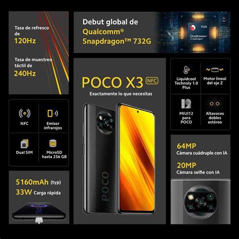 Xiaomi Poco X Nfc Dual Sim Gb Gb Ram Shadow Gray Global Version