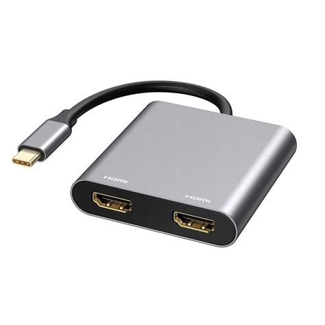 Adaptor PAWONIK USB C Tata La 2xHDMI Mama USB 3 0 Mama USB C Mama