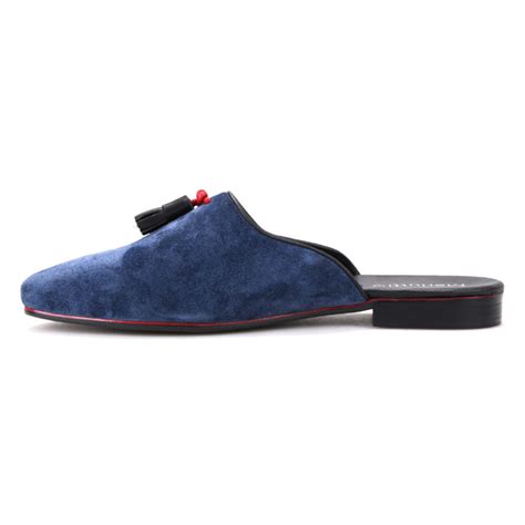 Blue Noah Tassel Suede Sandals Merlutti