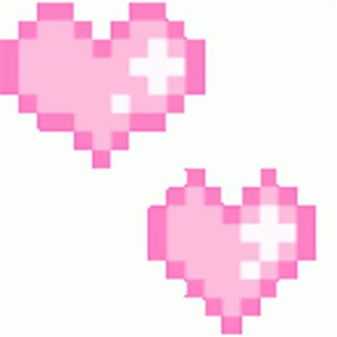 Pixel Pink Hearts Sticker