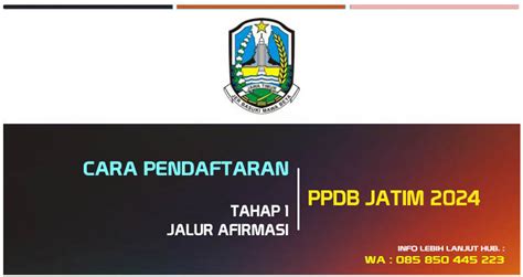 Cara Pendaftaran Tahap Jalur Afirmasi Ppdb Jatim Smk Negeri Gudo