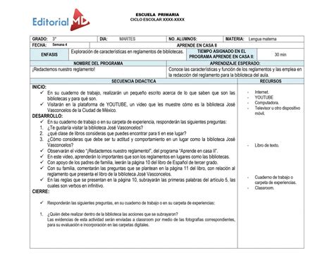 Planeación Híbrida de Tercer Grado de Primaria Ciclo 2021 2022