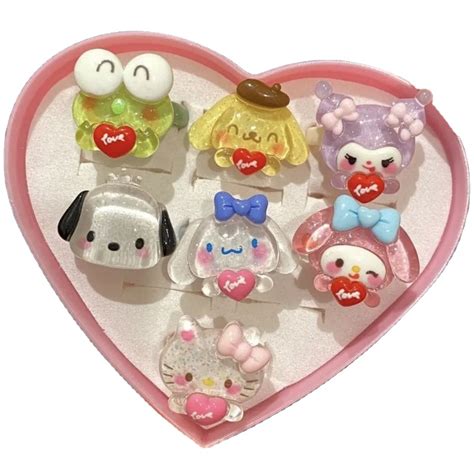 Botu Kawaii Sanrio Kuromi My Melody Anime Cute Cat Pom Pom Purin Girly