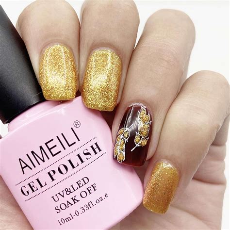 Gold Nail Polish Designs