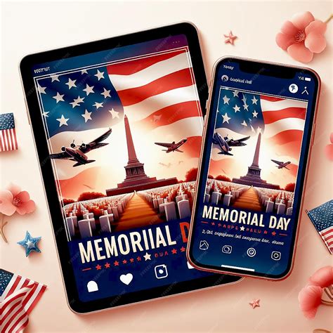 Premium Psd Memorial Day Social Media Post Design Template