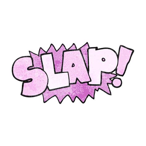 hand textured cartoon slap symbol 45240617 PNG