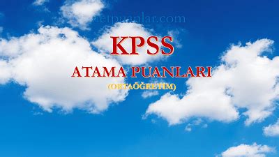 KPSS Ortaöğretim Atama Taban Puanları 2023 2 NetPuanlar