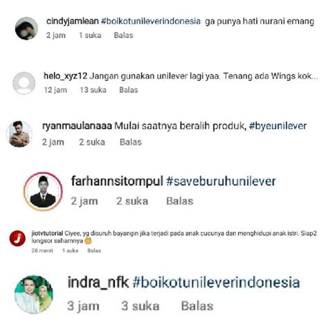 Ramai Seruan Aksi Boikot Produk PT Unilever Indonesia Di Media Sosial