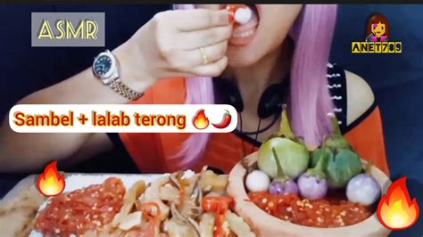 Asmr Sambel Lalab Terong Nikmat Nya Luar Biasamukbang Indonesia